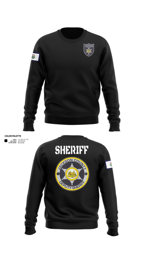 Crew Neck Sweatshirt, Jackson County SD, Police, Teamtime, Team time, sublimation, custom sports apparel, team uniforms, spirit wear, spiritwear, sports uniforms, custom shirts, team store, custom team store, fundraiser sports, apparel fundraiser