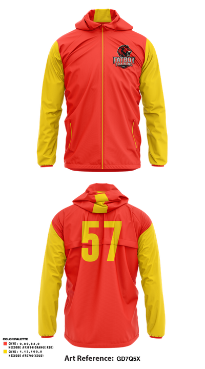 FATBOY TRAINING Inc.      #57 2047521 Windbreaker - 1