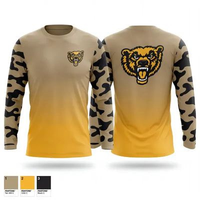 Canton Bears 77967184 Long Sleeve Performance Shirt 1