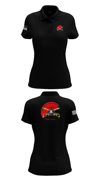 Womens Short Sleeve Performance Polo, 7th Squadron, Sixth Cavalry Regiment, , Teamtime, Team time, sublimation, custom sports apparel, team uniforms, spirit wear, spiritwear, sports uniforms, custom shirts, team store, custom team store, fundraiser sports, apparel fundraiser