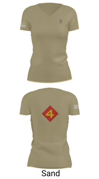 Womens Short Sleeve Vneck Shirt, 14th Marine regiment 4th Marine corps division, , Teamtime, Team time, sublimation, custom sports apparel, team uniforms, spirit wear, spiritwear, sports uniforms, custom shirts, team store, custom team store, fundraiser sports, apparel fundraiser