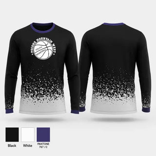 Long Sleeve Performance Shirt, Pocono Mountain West Youth Basketball Association, Men's Basketball, Teamtime, Team time, sublimation, custom sports apparel, team uniforms, spirit wear, spiritwear, sports uniforms, custom shirts, team store, custom team store, fundraiser sports, apparel fundraiser