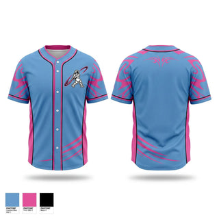 Full Button Baseball Jersey, LA GRiND, Baseball, Teamtime, Team time, sublimation, custom sports apparel, team uniforms, spirit wear, spiritwear, sports uniforms, custom shirts, team store, custom team store, fundraiser sports, apparel fundraiser