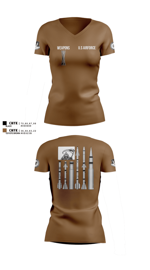 Womens Short Sleeve Vneck Shirt, 144 FW, National Guard, Teamtime, Team time, sublimation, custom sports apparel, team uniforms, spirit wear, spiritwear, sports uniforms, custom shirts, team store, custom team store, fundraiser sports, apparel fundraiser