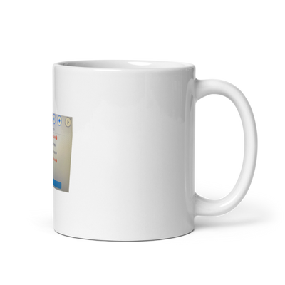 3-34 19542900 White Glossy Mug - Small