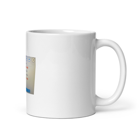 3-34 19542900 White Glossy Mug - Small
