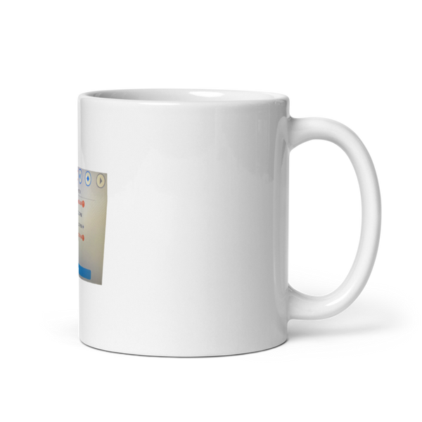 3-34 19542900 White Glossy Mug - Small