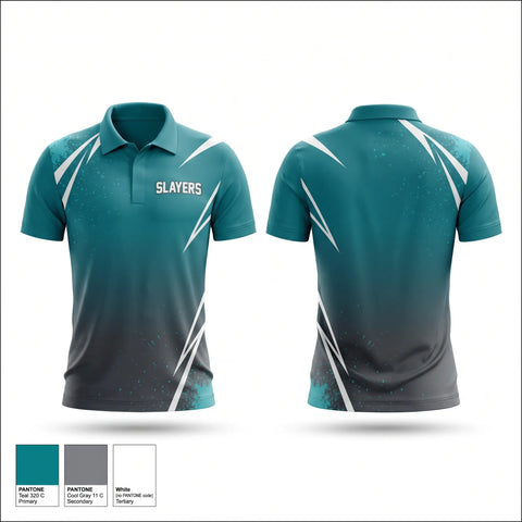 Short Sleeve Performance Polo, SLAYERS, Softball, Teamtime, Team time, sublimation, custom sports apparel, team uniforms, spirit wear, spiritwear, sports uniforms, custom shirts, team store, custom team store, fundraiser sports, apparel fundraiser
