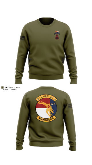 Crew Neck Sweatshirt, 1MBCT, Army, Teamtime, Team time, sublimation, custom sports apparel, team uniforms, spirit wear, spiritwear, sports uniforms, custom shirts, team store, custom team store, fundraiser sports, apparel fundraiser