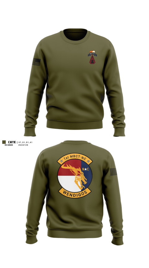 Crew Neck Sweatshirt, 1MBCT, Army, Teamtime, Team time, sublimation, custom sports apparel, team uniforms, spirit wear, spiritwear, sports uniforms, custom shirts, team store, custom team store, fundraiser sports, apparel fundraiser