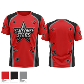 Short Sleeve Performance Shirt, Space Coast Stars, Baseball, Teamtime, Team time, sublimation, custom sports apparel, team uniforms, spirit wear, spiritwear, sports uniforms, custom shirts, team store, custom team store, fundraiser sports, apparel fundraiser