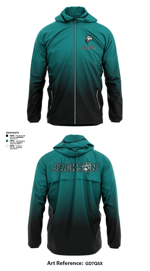 Windbreaker, Jackson Dance, Cheer, Teamtime, Team time, sublimation, custom sports apparel, team uniforms, spirit wear, spiritwear, sports uniforms, custom shirts, team store, custom team store, fundraiser sports, apparel fundraiser