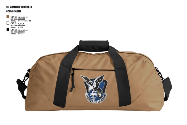 Duffle Bag, 2nd Flt Platoon, B/101 Avn Regt, 101st ABN DIV, , Teamtime, Team time, sublimation, custom sports apparel, team uniforms, spirit wear, spiritwear, sports uniforms, custom shirts, team store, custom team store, fundraiser sports, apparel fundraiser