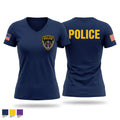 Fowler Police Department 7328378 Women's Short Sleeve V-neck Shirt - 1