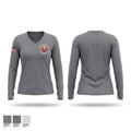 Oceanside Fire Dept. Training Women's Long Sleeve V-neck Shirt - 1