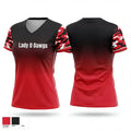 Lady O Dawgs 68856039 Women's Short Sleeve V-neck Shirt - 1