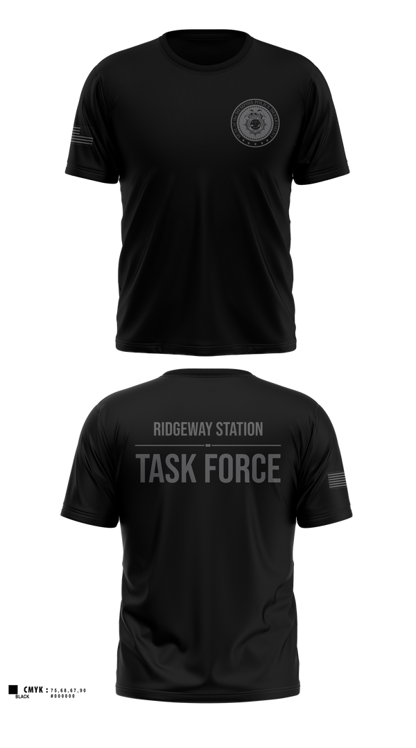 Old School Cotton Feel Shirt, Ridgeway Station Task Force, Police, Teamtime, Team time, sublimation, custom sports apparel, team uniforms, spirit wear, spiritwear, sports uniforms, custom shirts, team store, custom team store, fundraiser sports, apparel fundraiser