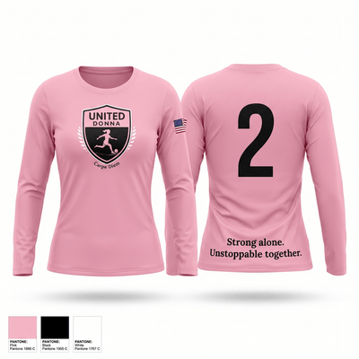 United Donna 58346109 Women's Long Sleeve V-neck Shirt - 3