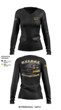 NY State DOT 49877366 Women's Long Sleeve V-neck Shirt - 100