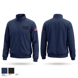 Windbreaker, International falls police department, Police, Teamtime, Team time, sublimation, custom sports apparel, team uniforms, spirit wear, spiritwear, sports uniforms, custom shirts, team store, custom team store, fundraiser sports, apparel fundraiser