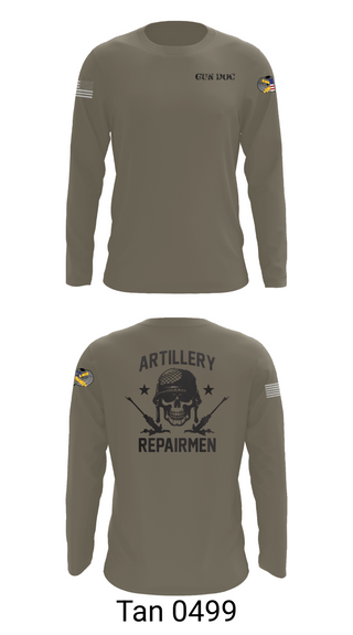 Long Sleeve Performance Shirt, ARMT 1-320th Field Artillery, Army, Teamtime, Team time, sublimation, custom sports apparel, team uniforms, spirit wear, spiritwear, sports uniforms, custom shirts, team store, custom team store, fundraiser sports, apparel fundraiser