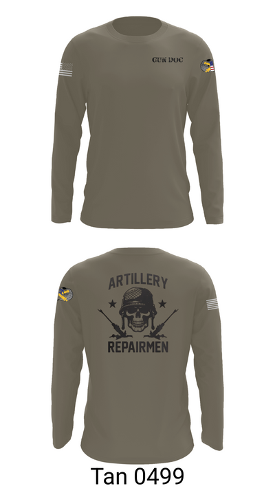 ARMT 1-320th Field Artillery 75505758 Long Sleeve Performance Shirt 66