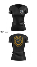 Robstown Police Department Women's Short Sleeve V-neck Shirt - 100