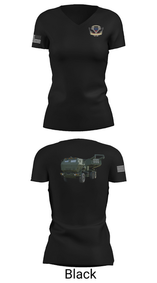 Womens Short Sleeve Vneck Shirt, 182nd Field Artillery, Army, Teamtime, Team time, sublimation, custom sports apparel, team uniforms, spirit wear, spiritwear, sports uniforms, custom shirts, team store, custom team store, fundraiser sports, apparel fundraiser