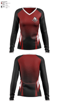 Westfall mustangs 55143002 Women's Long Sleeve V-neck Shirt - 1