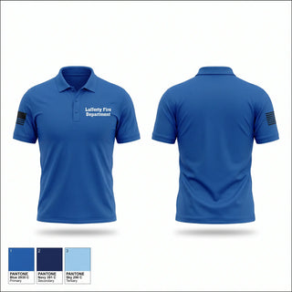 Short Sleeve Performance Polo, Lafferty Fire Department, Fire Department, Teamtime, Team time, sublimation, custom sports apparel, team uniforms, spirit wear, spiritwear, sports uniforms, custom shirts, team store, custom team store, fundraiser sports, apparel fundraiser