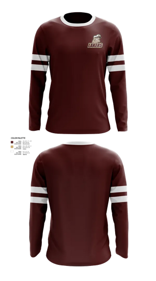 Long Sleeve Performance Shirt, Pymatuning Valley Lakers, Spirit Store, Teamtime, Team time, sublimation, custom sports apparel, team uniforms, spirit wear, spiritwear, sports uniforms, custom shirts, team store, custom team store, fundraiser sports, apparel fundraiser