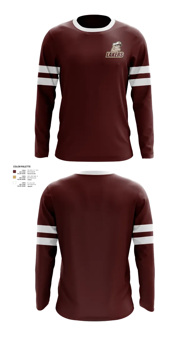 Long Sleeve Performance Shirt, Pymatuning Valley Lakers, Spirit Store, Teamtime, Team time, sublimation, custom sports apparel, team uniforms, spirit wear, spiritwear, sports uniforms, custom shirts, team store, custom team store, fundraiser sports, apparel fundraiser
