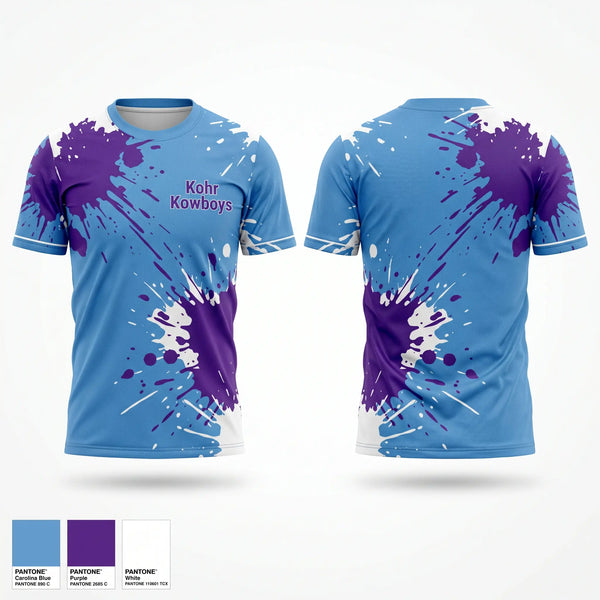 Soft Poly Tee Cotton Like Feel, Kohr Kowboys, Baseball, Teamtime, Team time, sublimation, custom sports apparel, team uniforms, spirit wear, spiritwear, sports uniforms, custom shirts, team store, custom team store, fundraiser sports, apparel fundraiser