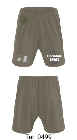 Athletic Shorts With Pockets, Rockdale SWAT, Police, Teamtime, Team time, sublimation, custom sports apparel, team uniforms, spirit wear, spiritwear, sports uniforms, custom shirts, team store, custom team store, fundraiser sports, apparel fundraiser