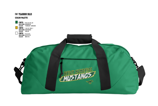 Duffle Bag, Brick Memorial Field Hockey, Field Hockey, Teamtime, Team time, sublimation, custom sports apparel, team uniforms, spirit wear, spiritwear, sports uniforms, custom shirts, team store, custom team store, fundraiser sports, apparel fundraiser