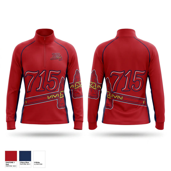 Quarter Zip Jacket, 715 Hammers, Baseball, Teamtime, Team time, sublimation, custom sports apparel, team uniforms, spirit wear, spiritwear, sports uniforms, custom shirts, team store, custom team store, fundraiser sports, apparel fundraiser