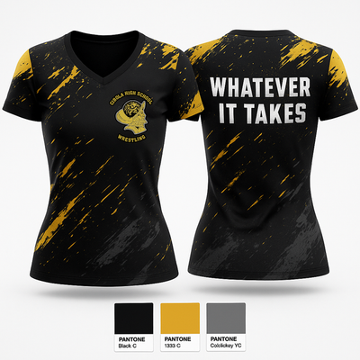 Cibola High School 37292983 Women's Short Sleeve V-neck Shirt - 1