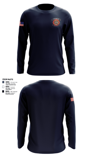 Long Sleeve Performance Shirt, Byhalia Fire and Rescue, Fire Department, Teamtime, Team time, sublimation, custom sports apparel, team uniforms, spirit wear, spiritwear, sports uniforms, custom shirts, team store, custom team store, fundraiser sports, apparel fundraiser