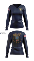Hawthorne Police Department Women's Long Sleeve V-neck Shirt - 21