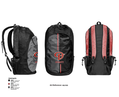 Gear Bag, Dynasty, Baseball, Teamtime, Team time, sublimation, custom sports apparel, team uniforms, spirit wear, spiritwear, sports uniforms, custom shirts, team store, custom team store, fundraiser sports, apparel fundraiser
