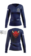 D Co 3-47 75831418 Women's Long Sleeve V-neck Shirt - 101