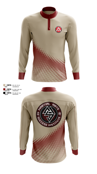 Quarter Zip Jacket, Gracie JiuJitsu Athens, , Teamtime, Team time, sublimation, custom sports apparel, team uniforms, spirit wear, spiritwear, sports uniforms, custom shirts, team store, custom team store, fundraiser sports, apparel fundraiser