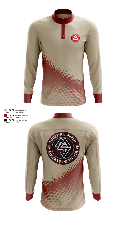 Quarter Zip Jacket, Gracie JiuJitsu Athens, , Teamtime, Team time, sublimation, custom sports apparel, team uniforms, spirit wear, spiritwear, sports uniforms, custom shirts, team store, custom team store, fundraiser sports, apparel fundraiser
