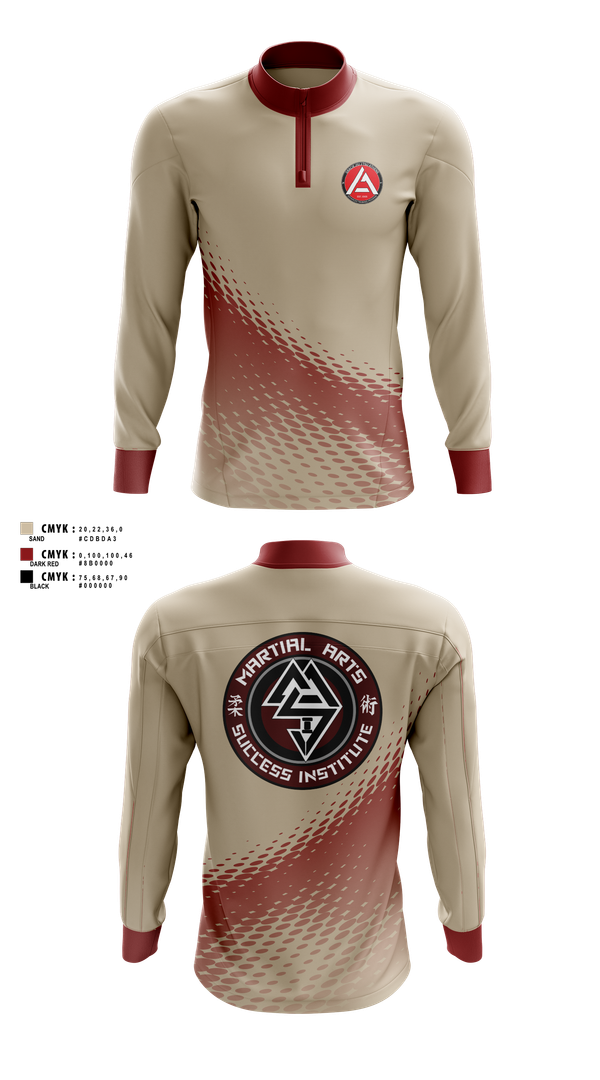 Quarter Zip Jacket, Gracie JiuJitsu Athens, , Teamtime, Team time, sublimation, custom sports apparel, team uniforms, spirit wear, spiritwear, sports uniforms, custom shirts, team store, custom team store, fundraiser sports, apparel fundraiser