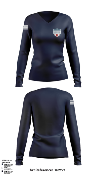 Womens Long Sleeve Vneck Shirt, The Debrief Project, , Teamtime, Team time, sublimation, custom sports apparel, team uniforms, spirit wear, spiritwear, sports uniforms, custom shirts, team store, custom team store, fundraiser sports, apparel fundraiser