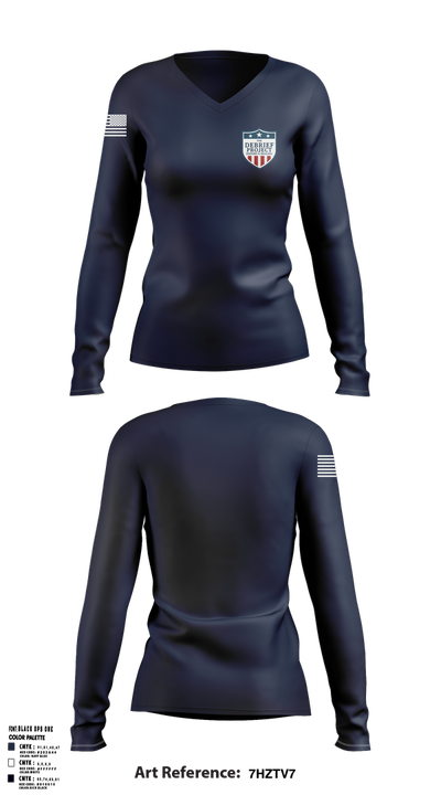 The Debrief Project 12610988 Women's Long Sleeve V-neck Shirt - 1