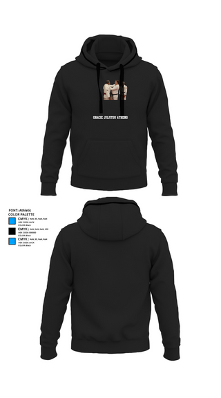 Hoodie, Gracie JiuJitsu Athens, , Teamtime, Team time, sublimation, custom sports apparel, team uniforms, spirit wear, spiritwear, sports uniforms, custom shirts, team store, custom team store, fundraiser sports, apparel fundraiser