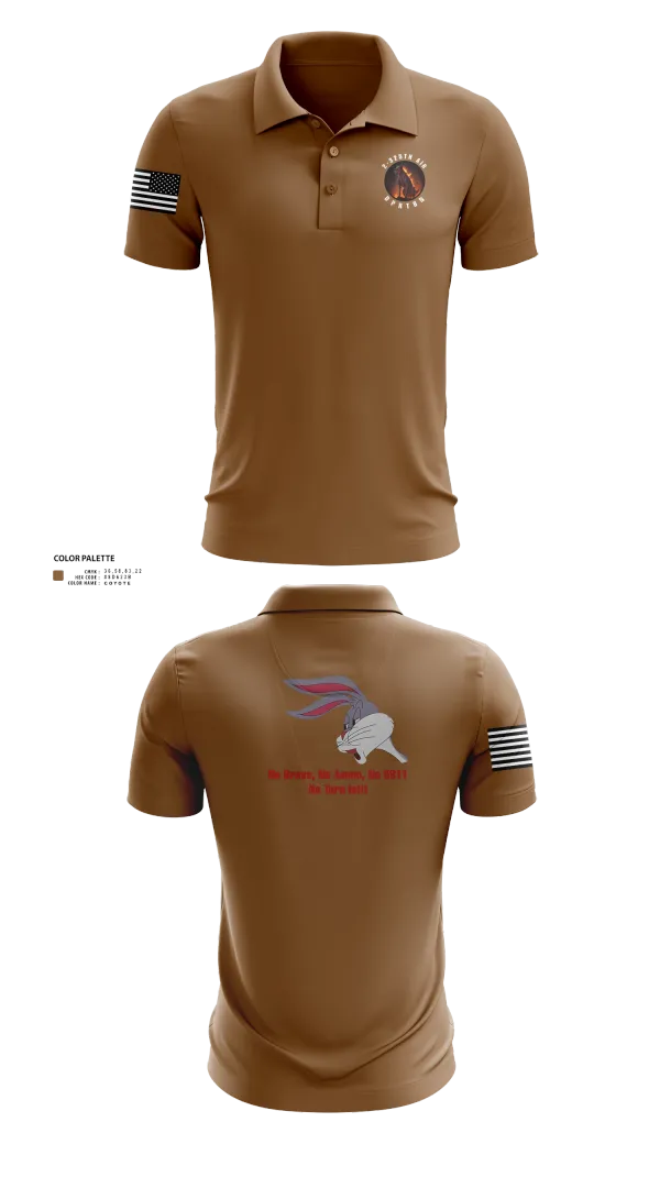 Short Sleeve Performance Polo, H Co, 2-325TH AIR, , Teamtime, Team time, sublimation, custom sports apparel, team uniforms, spirit wear, spiritwear, sports uniforms, custom shirts, team store, custom team store, fundraiser sports, apparel fundraiser