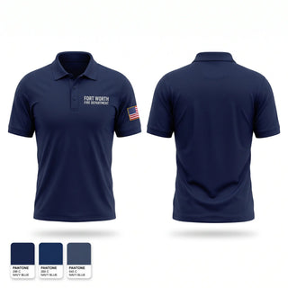Short Sleeve Performance Polo, fort worth fire department, Fire Department, Teamtime, Team time, sublimation, custom sports apparel, team uniforms, spirit wear, spiritwear, sports uniforms, custom shirts, team store, custom team store, fundraiser sports, apparel fundraiser