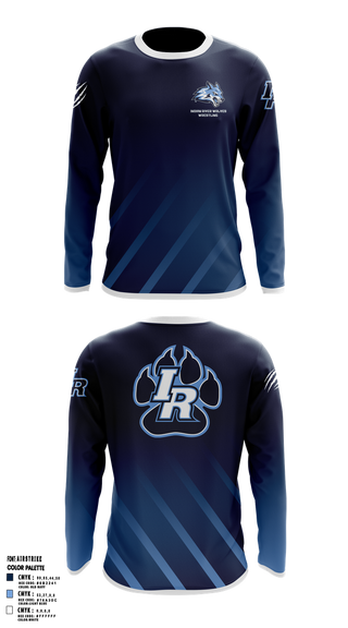 Long Sleeve Performance Shirt, Indian River Wolves, Wrestling, Teamtime, Team time, sublimation, custom sports apparel, team uniforms, spirit wear, spiritwear, sports uniforms, custom shirts, team store, custom team store, fundraiser sports, apparel fundraiser